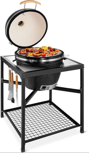 Fabricant SEB Kamado - <span class=keywords><strong>Barbecue</strong></span> hybride au charbon de bois de 18 pouces - <span class=keywords><strong>Barbecue</strong></span> en céramique classique avec îlots - Product Image 3