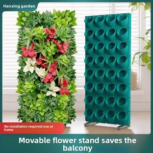 Scaffale Multistrato Verde in Plastica per Piante, Fiori e Ortaggi, Supporto da Pavimento per Balcone e Esterni, Mobile per Fiori da Parete per Casa e <span class=keywords><strong>Giardino</strong></span> - Product Image 2