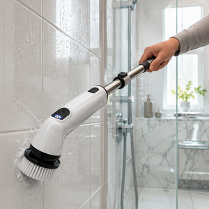 Electric Spin Scrubber 2000mAh 300RPM with Adjustable Angle Head Mold Removal Cleaning <b>Brush</b> Set for <b>Shower</b> Glass and Bathtub - Product Image 2