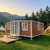Nouvelle Maison Conteneur Moderne Extensible 20ft 40ft Trois Chambres Préfabriquée avec Salle de Bain et Cuisine pour Vie en Plein Air