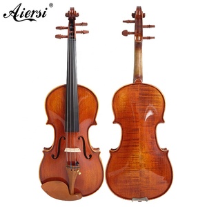 Violon Sinomusik <span class=keywords><strong>de</strong></span> haute qualité, finition brillante orange-brun, violons professionnels en <span class=keywords><strong>bois</strong></span> pour les avancés, en vente avec étui et archet HVB01 - Product Image 1
