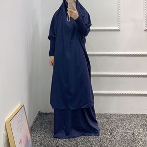 2 piezas al por mayor de seda de moda turco Pakistán Saoudien Khimar Jilbab <span class=keywords><strong>Nikab</strong></span> Abaya vestido musulmán Jilbab para mujeres - Product Image 2
