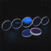 En stock, lentille en verre de quartz de protection laser avec revêtement antireflet 1064 nm, épaisseur 5 mm, transmission 99,5 %