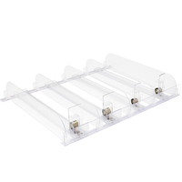 Diviseur d'étagère automatique en plastique pour supermarché, distributeur de canettes, organisateur de compartiments pour bouteilles de lait et poussoir de boissons