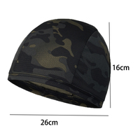 Casco de camuflaje que absorbe el sudor, ciclismo, correr, secado rápido, malla deportiva, gorra de calavera de camuflaje