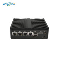 Mini PC de Formato Pequeño con 8GB de RAM, N100, 4 Puertos LAN, DDR4+NVME M.2, Cuatro Entradas LAN, Mini PC NUC Industrial sin Ventilador