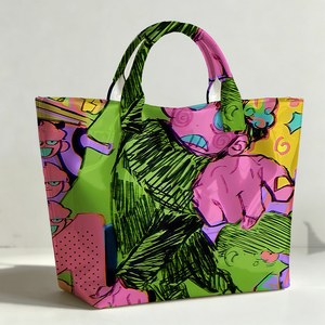 Sac fourre-tout en PVC Mob <span class=keywords><strong>Psycho</strong></span> 100, sac transparent imperméable, sac de plage, pochette fourre-tout, sacs à main avec nœud, sac de rangement - Product Image 2