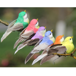 12 pezzi Fai da te Ornamento da giardino artificiale in Polyfoam uccelli figurine realizzate per la decorazione della casa - Product Image 4
