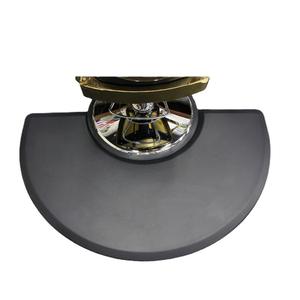 Tapis épais pour chaise de salon de coiffure, anti-fatigue, noir, semi-circulaire, pour coiffeur - Product Image 1