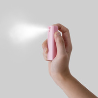 Bouteille en plastique élégante de 10 ml, bouteilles en plastique vides pour parfum avec pompe pulvérisatrice et logo personnalisé