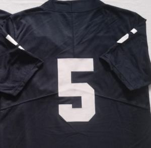 Pronto per la spedizione Penn State #5 maglia da calcio universitaria cucita della migliore qualità blu Navy - Product Image 1