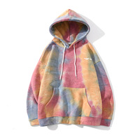 Sweat à capuche en coton éponge française personnalisé avec impression graphique sur toute la surface pour hommes Sweats à capuche colorés avec capuche à cordon de serrage