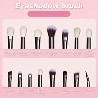 Lot de 15 pinceaux de maquillage professionnels en gros pour extensions de cils, eye-liner, fard à paupières et correcteur
