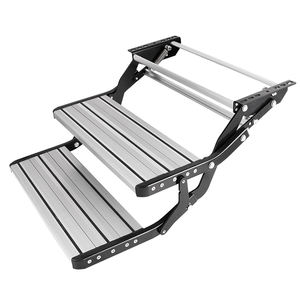Escalera Manual Plegable y Retráctil <span class=keywords><strong>para</strong></span> RV, Escalón de Entrada de Aluminio de 2 Peldaños - Product Image 1
