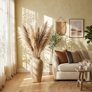 Herbe <span class=keywords><strong>de</strong></span> la Pampa Artificielle <span class=keywords><strong>en</strong></span> Gros, Fausses Herbes <span class=keywords><strong>de</strong></span> la Pampa pour Décoration <span class=keywords><strong>de</strong></span> Mariage, Décoration Bohème pour la Maison, Grandes Herbes Hautes <span class=keywords><strong>en</strong></span> Vrac pour Remplissage <span class=keywords><strong>de</strong></span> Vases - Product Image 4