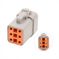 Connecteur femelle 6 broches 12V en cuivre étanche pour faisceau de câblage automobile, boîtier de prise DTP06-6S