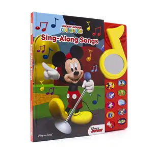 Libro Sonoro con Pulsanti di Topolino che Canta, Copertina Rigida, Libro Musicale per Bambini con Stampa Offset - Product Image 1