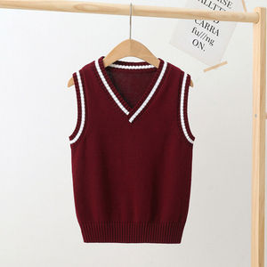 Custom LOGO OEM &amp; ODM Unisex <strong>Sweater</strong> <strong>Vest</strong> Pullover Sleeveless Knit <strong>Sweater</strong> Women V Neck Knitted <strong>Vest</strong> Waistcoat Uniforms Knitwear