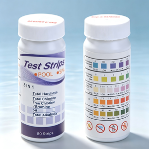 Bandelettes de <span class=keywords><strong>test</strong></span> 5-en-1 pour piscine et spa, 50 unités, résultats rapides : dureté totale, chlore total, chlore libre/brome, alcalinité totale - Product Image 6