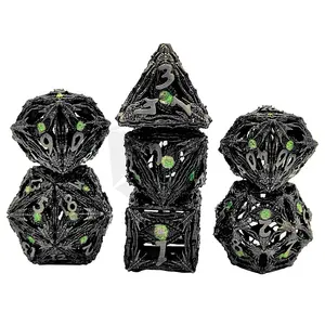 Manufacturer Design Customized Wholesale New Hot Sale Dnd Metal Dice Set Rpg Metal Dice D D RPG Dice Set Metal Manufacturer For Table Game