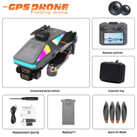 Drone à écran 4,5 pouces, contrôle intelligent sans balais, évitement d'obstacles, WiFi 5G, pour extérieur – Vente chaude transfrontalière