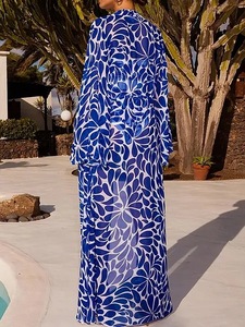 <span class=keywords><strong>Maillot</strong></span> de bain une pièce sexy <span class=keywords><strong>pour</strong></span> femme, tendance 2023, avec haut tube bleu 20Print, taille haute, ceinture et long voile de plage - Product Image 3