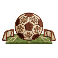Écusson sportif tissé personnalisé brodé, écologique, thermocollant, avec logo et nom d'équipe de football pour uniformes et vêtements
