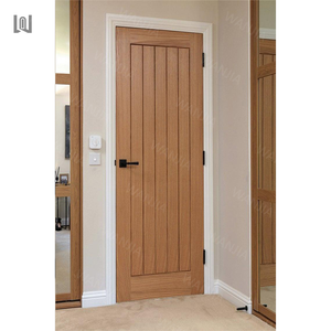 للبيع بالجملة من المورد أحدث تصميم لباب خشبي داخلي للمنزل باب خشبي مسطح باب خشبي - Product Image 3