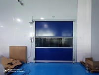 Porte à enroulement électrique industrielle en PVC à grande vitesse, prix de gros usine, pour entrepreneur en construction