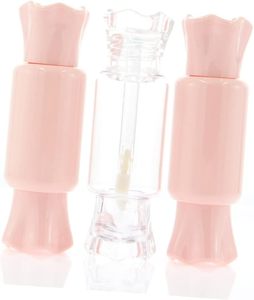Tube de brillant à lèvres vide de 3,5 ml, forme mignonne, couleur personnalisée, marque privée, emballage avec impression sérigraphique, bouchon à vis pour outils de maquillage cosmétique OEM/ODM - Product Image 2