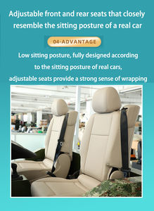 Simulateur de conduite de voiture et de camion en métal à <span class=keywords><strong>2</strong></span> places pour l'entraînement en école de conduite, les parcs d'aventure, les centres commerciaux, idéal pour les débutants - Product Image 5