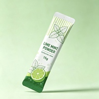 Multifruit fruitsappoeder, individueel verpakt in hitteverzegelde, waterdichte folie zakjes, achteraf verzegeld.