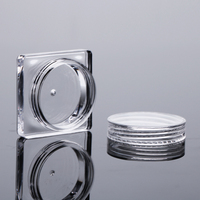 1g 2g 5g 10g 15g pot d'ombres à paupières cosmétique unique contenant de poudre scintillante avec couvercle transparent/galvanisé