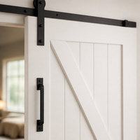 Porte coulissante intérieure à charnière en Z, porte de grange minimaliste pré-encadrée, blanche apprêtée, insonorisée, à âme pleine, prix usine pour la maison