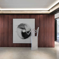Nouveau panneau mural en polyuréthane imitation pierre pour décoration intérieure, revêtement creux en PU, imitation bois