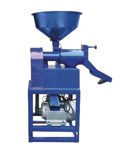 Home used mini rice sheller and rice crusher mill with double hopper price for animal feeds