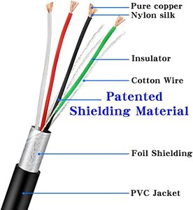 Tùy chỉnh tinh khiết Đồng PS2 bàn phím để rj50 Máy Quét Mã Vạch Cáp <span class=keywords><strong>QR</strong></span> mã đọc kết nối cáp cho biểu tượng LS2208 LS4208 LS3408 - Product Image 3