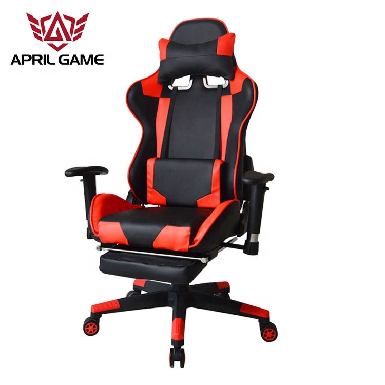 2020 modern Design computer pc racing style comfortable PU leather office running game chair with footrest