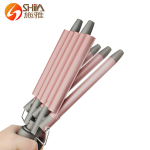 Professional 16mm Rose Gold Deep <strong>Hair</strong> Waver Crimper 5 Barrel <strong>Hair</strong> <strong>Curlers</strong> Curling Iron Wand Dual Voltage <strong>for</strong> Long or <strong>Short</strong> <strong>Hair</strong> - Product Image 4