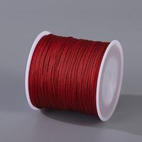 Fil de jade en nylon tressé de 0,8 mm, 50 mètres/rouleau, pour la fabrication de bijoux DIY, nœuds chinois, colliers et bracelets