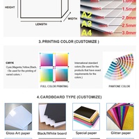 Kotak Kertas Kaku Tahan Air Biodegradable Bermerek Khusus dengan Embossing, Penutup Magnetik, dan Spons untuk Perlengkapan Seni, Alat Tulis, Pensil