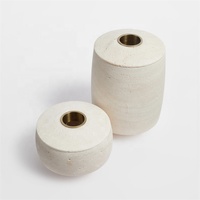 Diffuseur d'Huiles Essentielles en Pierre de Travertin Beige Vintage