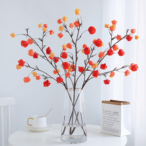 Mo Hua Ge - Arreglo de Flores Artificiales de Frutas y Flores de Seda Plástica para Decoración del Hogar, Navidad, Bodas, y Arreglos de la Suerte en Cubo - Product Image 3