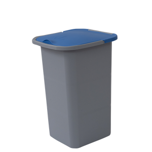 Cubo de Reciclaje de 24 Litros, PP con Tapa Abatible, Azul, para Uso en el Hogar y la Oficina - Product Image 1