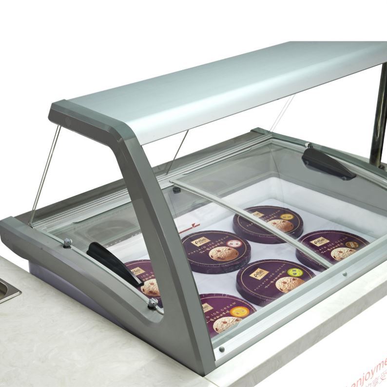 Réfrigérateur Commercial de Poussée De Crème Glacée Chariot de Vente