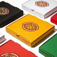 Boîte à pizza personnalisée à 3 compartiments, impression personnalisée, emballage en carton, boîtes en papier pour livraison de nourriture avec logo pour 3 mini pizzas