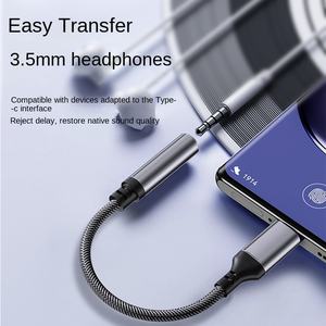 Cavo Adattatore Audio da Type-C a 3.5mm con Connettore Placcato Oro, Supporto 17 - Product Image 3