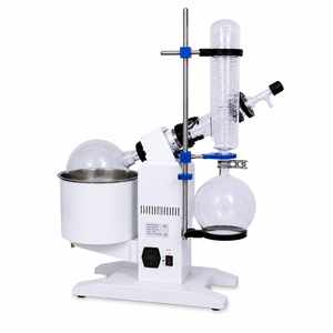 เครื่องระเหยสารแบบสุญญากาศแบบหมุนดิจิตอล LMRE5VC 5L พร้อมหน้าจอสัมผัส ตัวควบคุม PID ฟังก์ชั่นตั้งเวลา และคอนเดนเซอร์ป้องกันการไหลย้อนกลับ - Product Image 3
