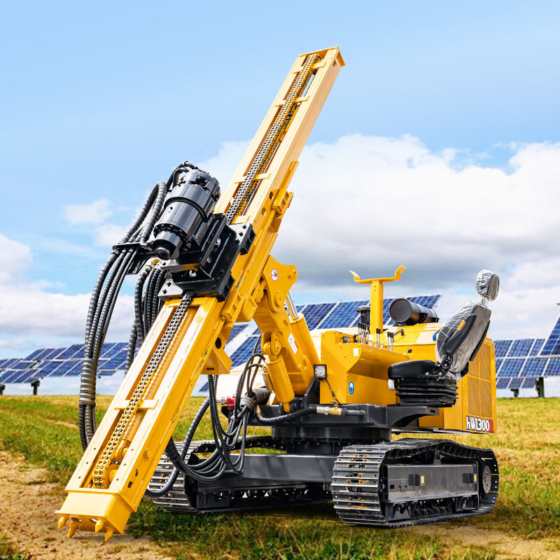 High quality Solar powered Tracked Pile