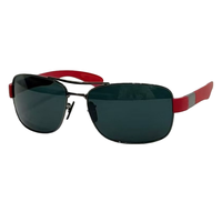 Lunettes de soleil tendance pour hommes, lunettes de soleil rectangulaires unisexes de haute qualité, lunettes de soleil de luxe pour femmes, monture en métal colorée